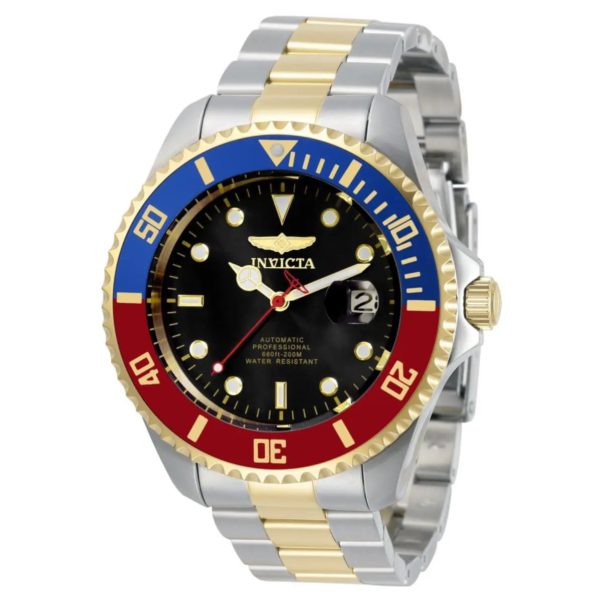 Invicta 34043 Automatic Pro Diver Men`s 47mm Stainless Pepsi Bezel