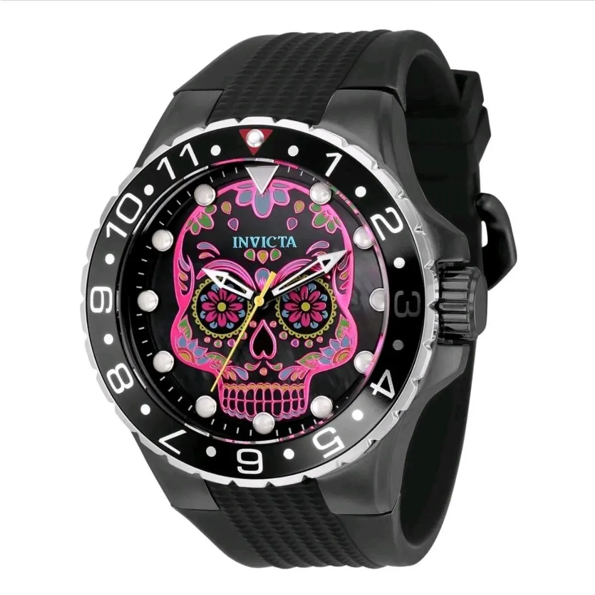 Invicta Aviator Dia De Los Muertos Men`s Watch w/ Mother of Pearl - 50mm 36854