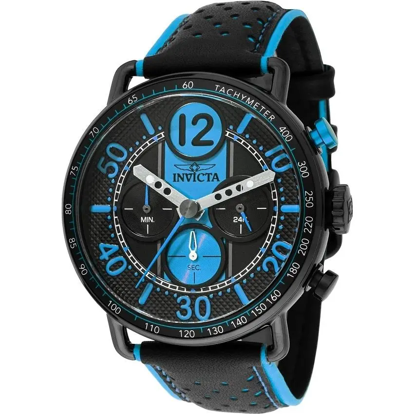 Invicta Racing Vector Men`s Chronograph Quartz Watch 44mm Blue Black 49367