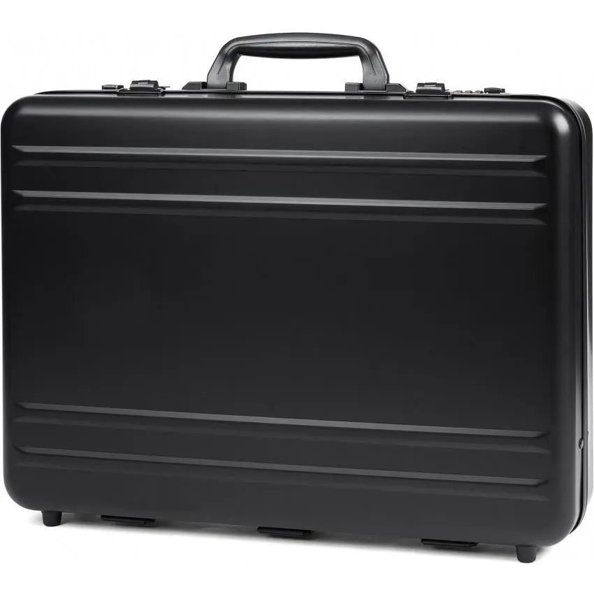 Invicta 18 Slot Aluminium Watch Briefcase with Lock Black Luxury Storage Case