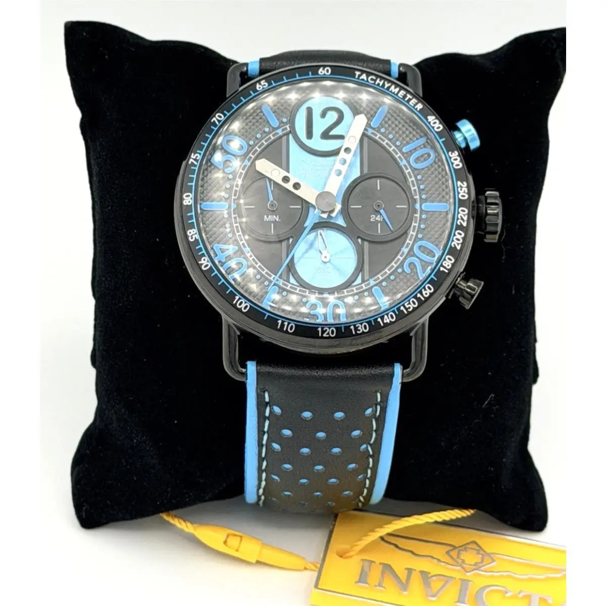 Invicta Racing Vector Men`s Chronograph Quartz Watch 44mm Blue Black 49367