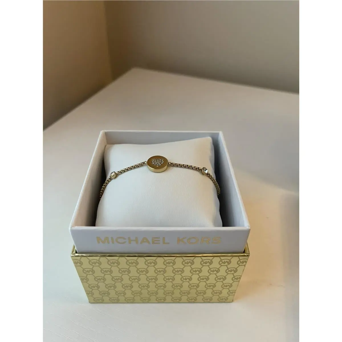 Michael Kors MKJX5043710 Wrist Band Bracelet IP Gold
