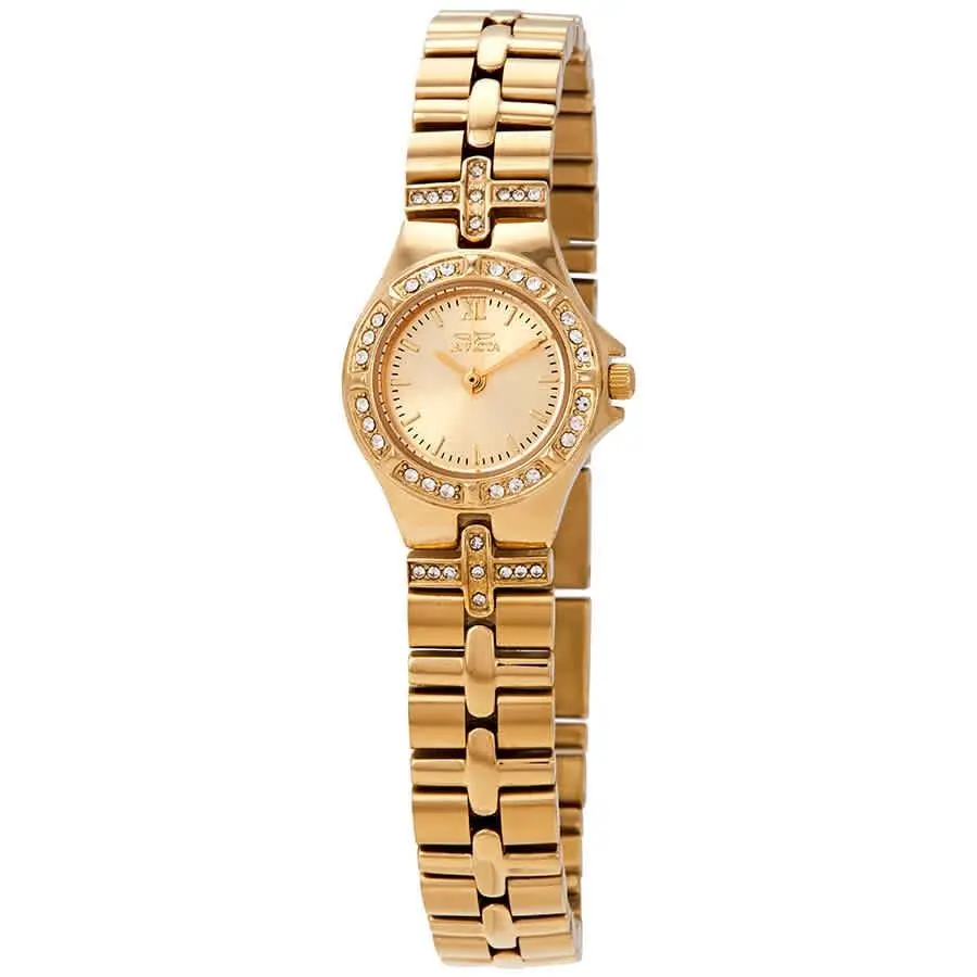 Wildflower Gold Dial Ladies Watch 0134 by Invicta