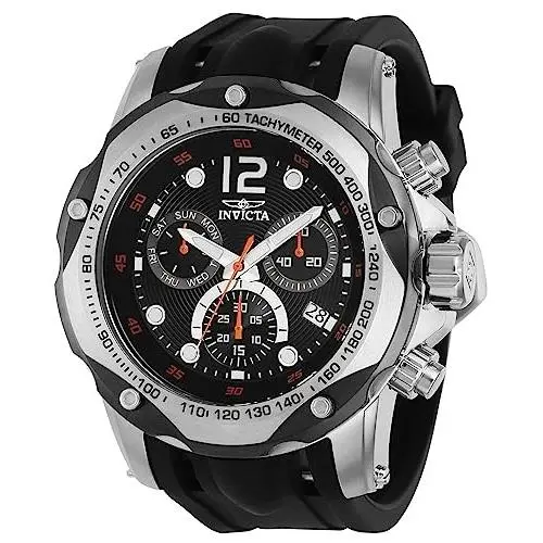 Invicta Men`s 39727 Speedway Quartz Chronograph 51MM Black Dial Silicone Watch
