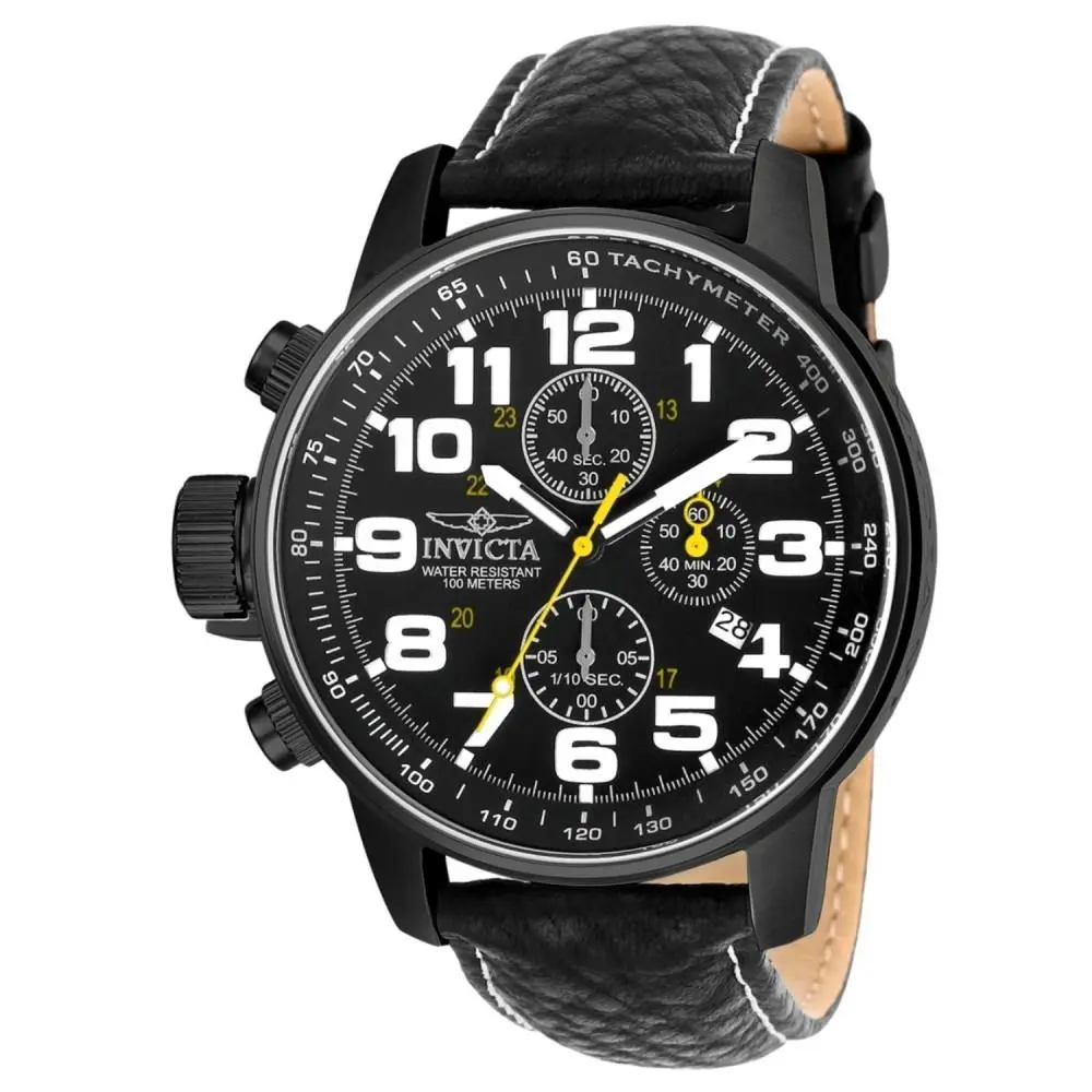 Invicta Men`s 3332 I-force Quartz Chronograph Black Dial Watch