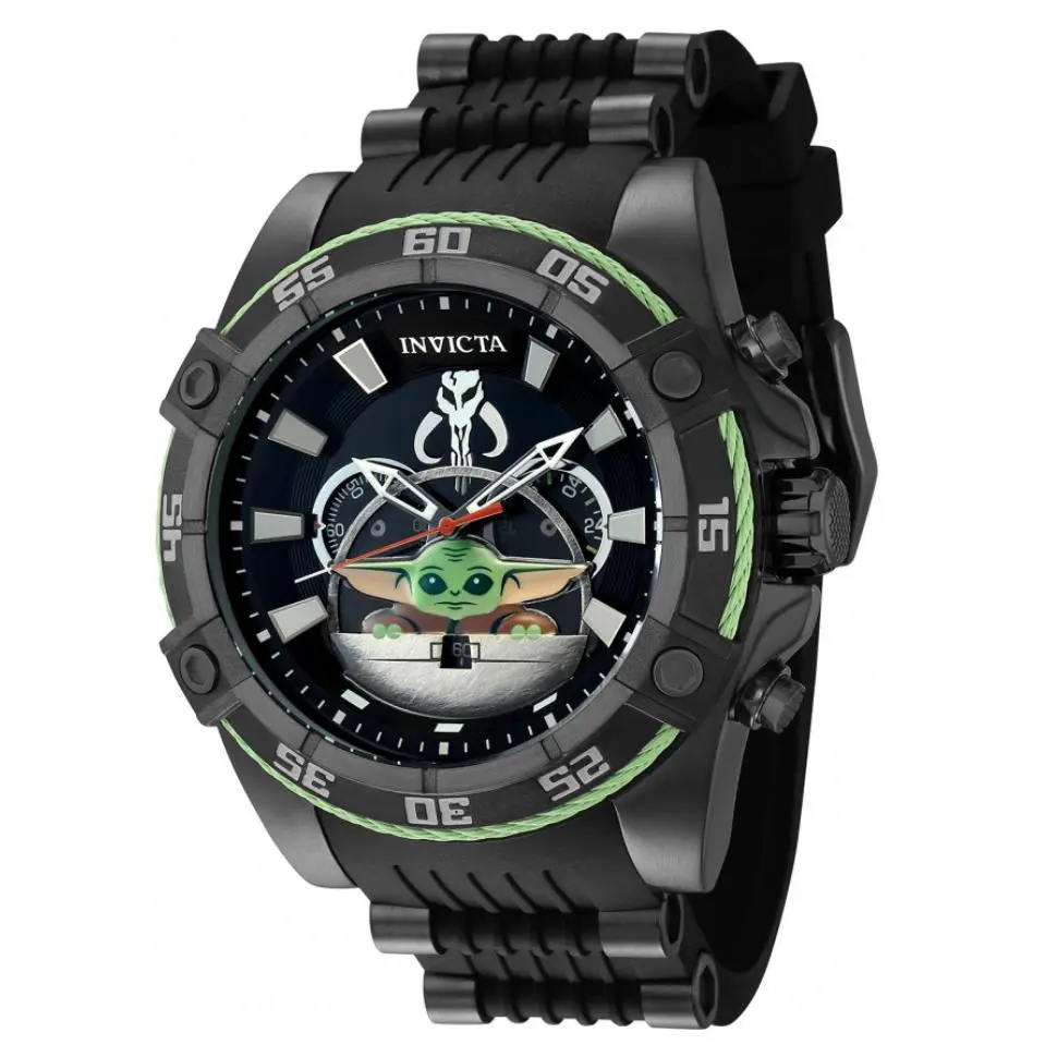 Invicta Star Wars Boba Fett Men`s 53mm Limited Edition Chrono Watch 41564 - Dial: Multicolor, Band: Multicolor, Bezel: Multicolor