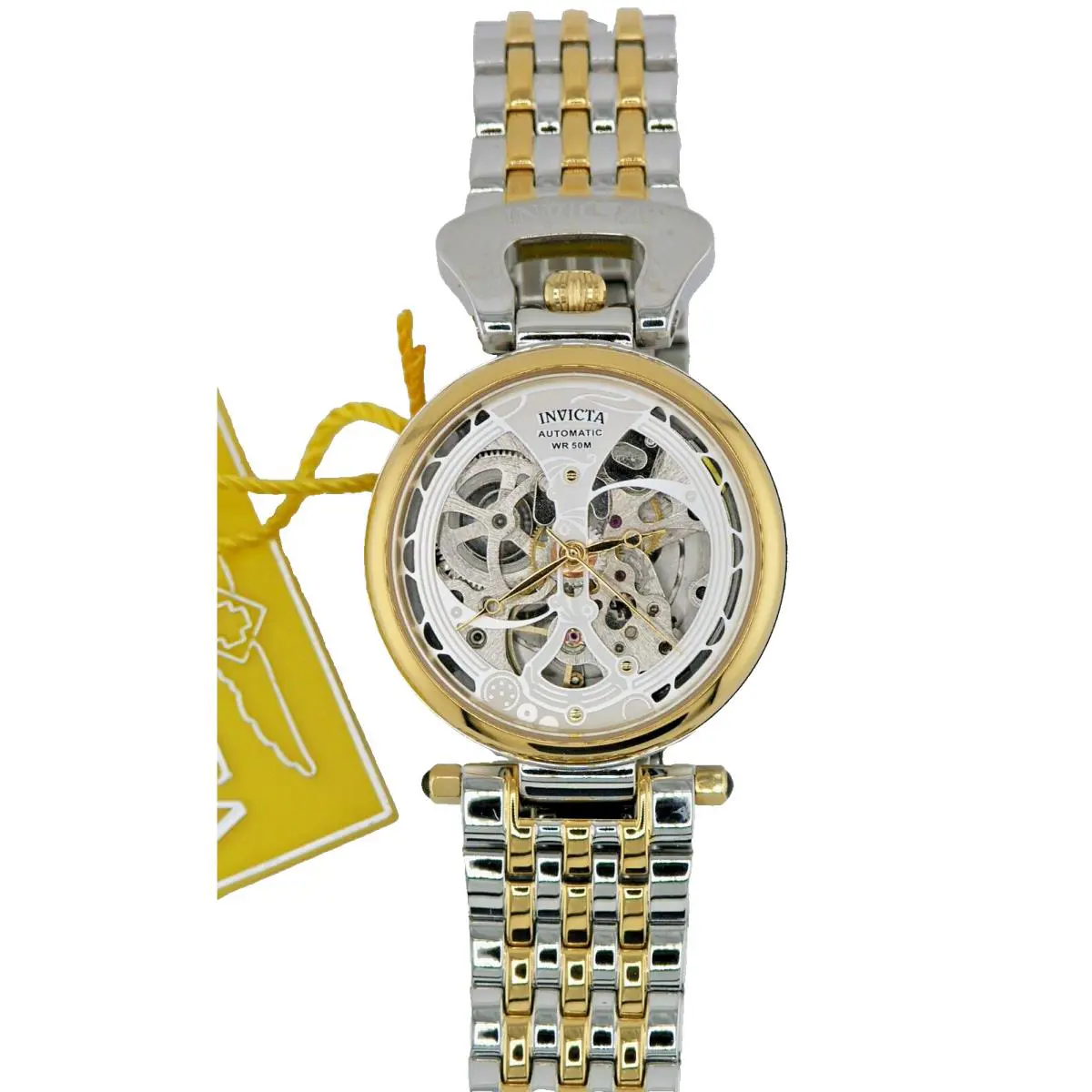 Invicta 38390 Objet D Art Womens Skeleton Automatic Tu-tone Watch 36MM B