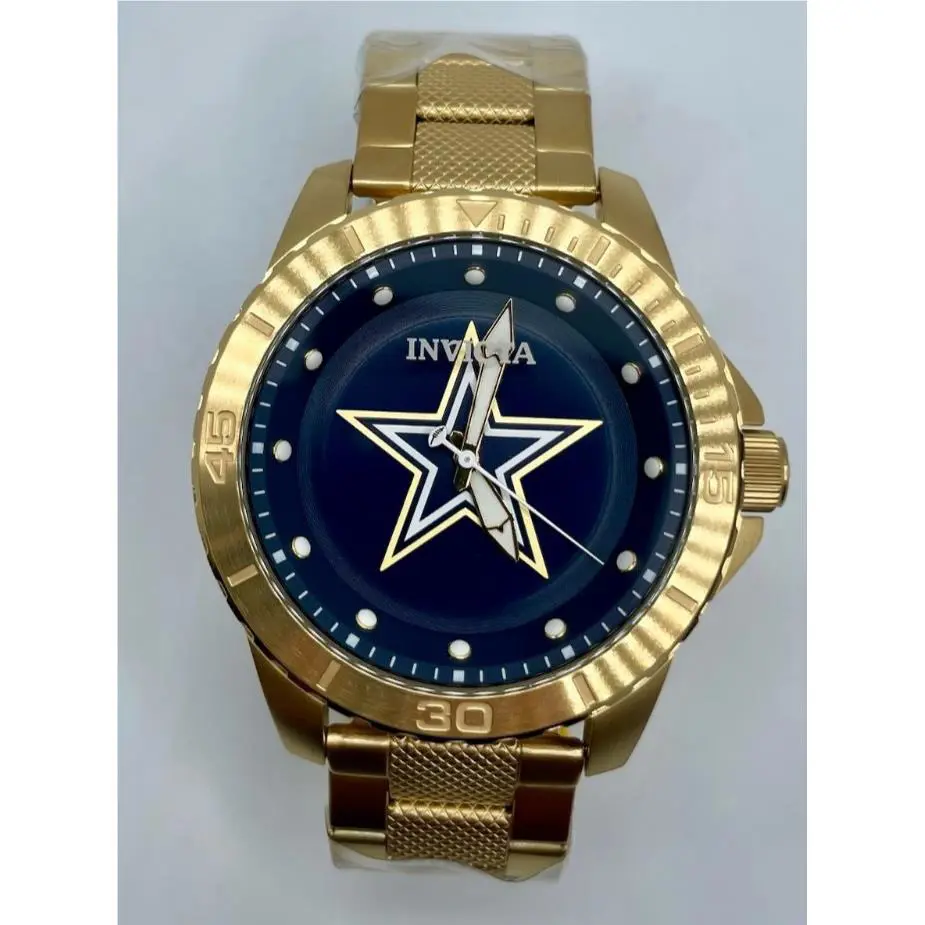 Invicta Nfl Dallas Cowboys Quartz Blue Dial Men`s Watch 48091 48mm