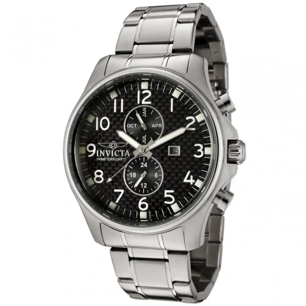 Men`s 0379 Specialty Quartz Chronograph Black Dial Watch by Invicta