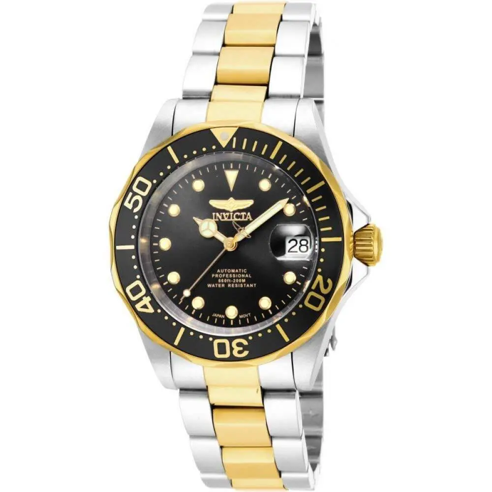 Invicta Men`s 17043 Pro Diver Analog Display Japanese Automatic Two Tone Watch
