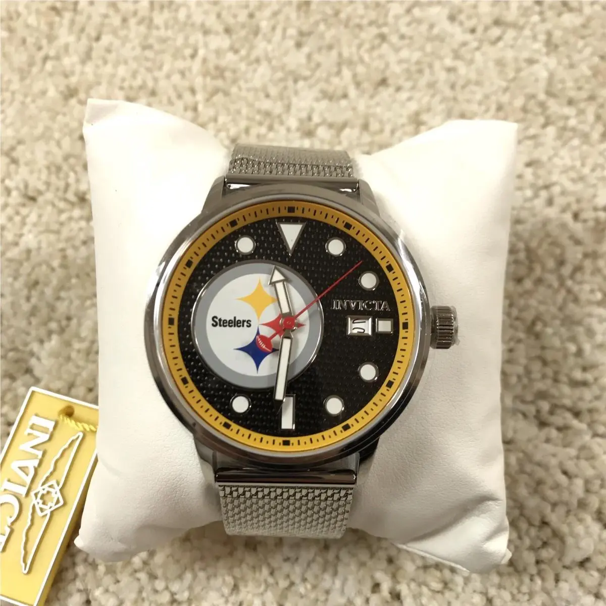 Invicta Watch Nfl Pittsburgh Steelers Mens 44mm Silver Steel 47969