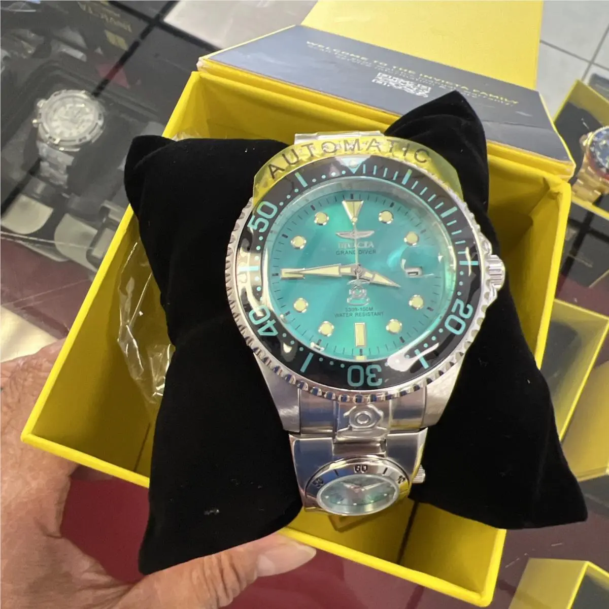Invicta Grand Diver Automatic Dual Time Men`s 47mm Watch 45815