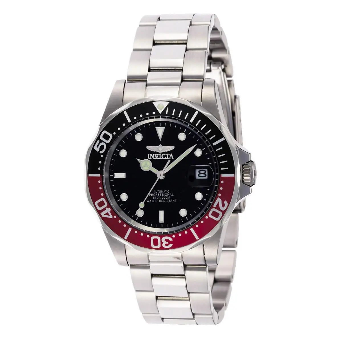 Men`s Watch Pro Diver Automatic Black Dial Stainless Steel Bracelet 9403 by Invicta
