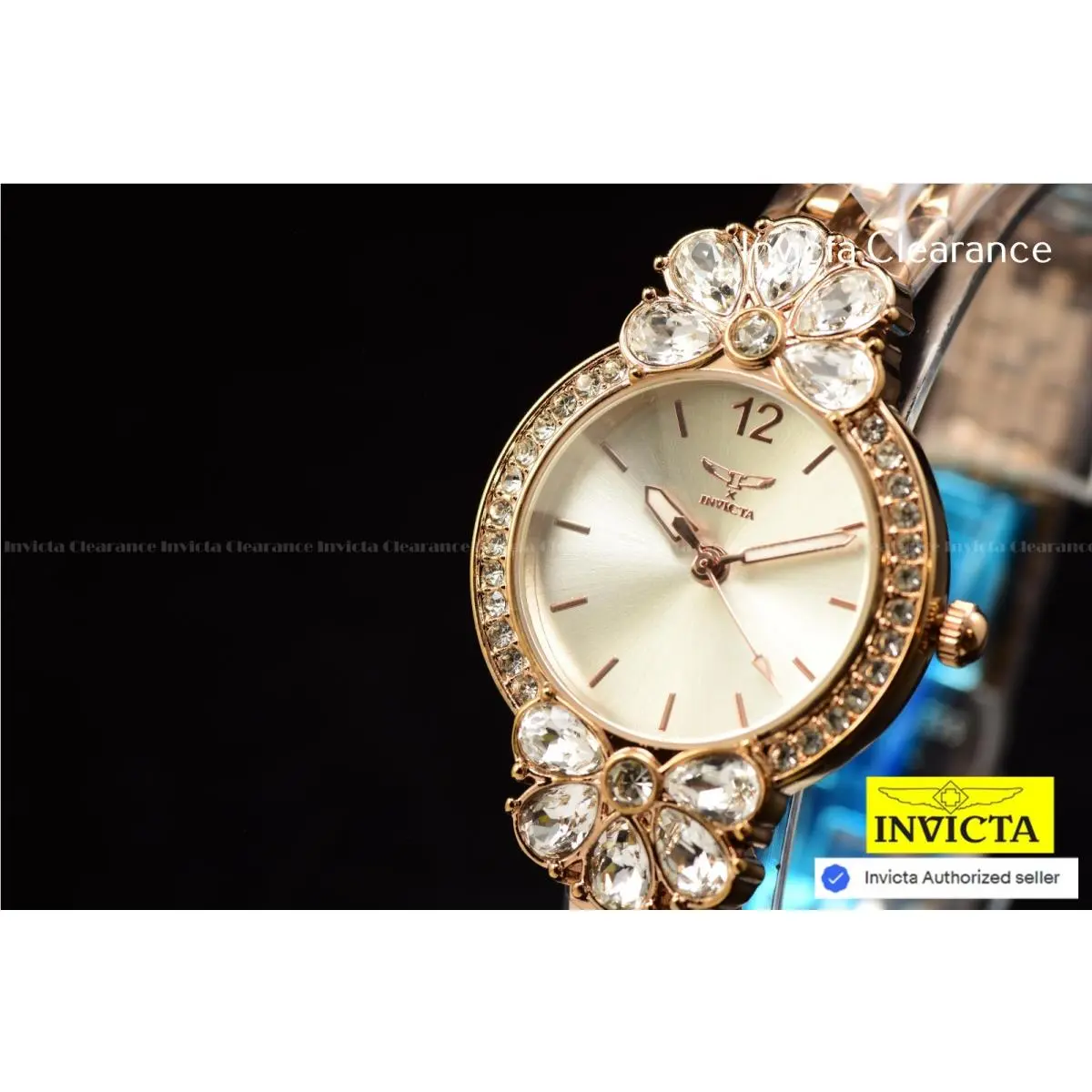 Invicta Wildflower Women Sleek Design 38mm Rose Gold Japanese Quartz Watch-new