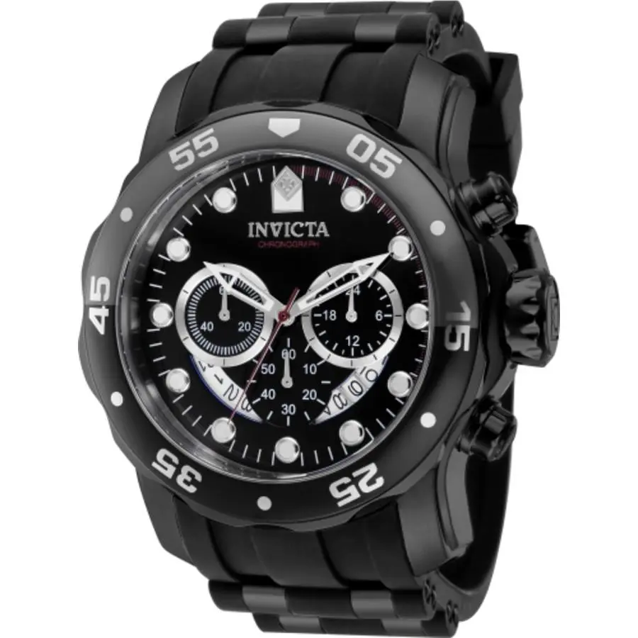 Pro Diver Scuba Chronograph Gmt Quartz Black Dial Men`s Watch 37231 by Invicta