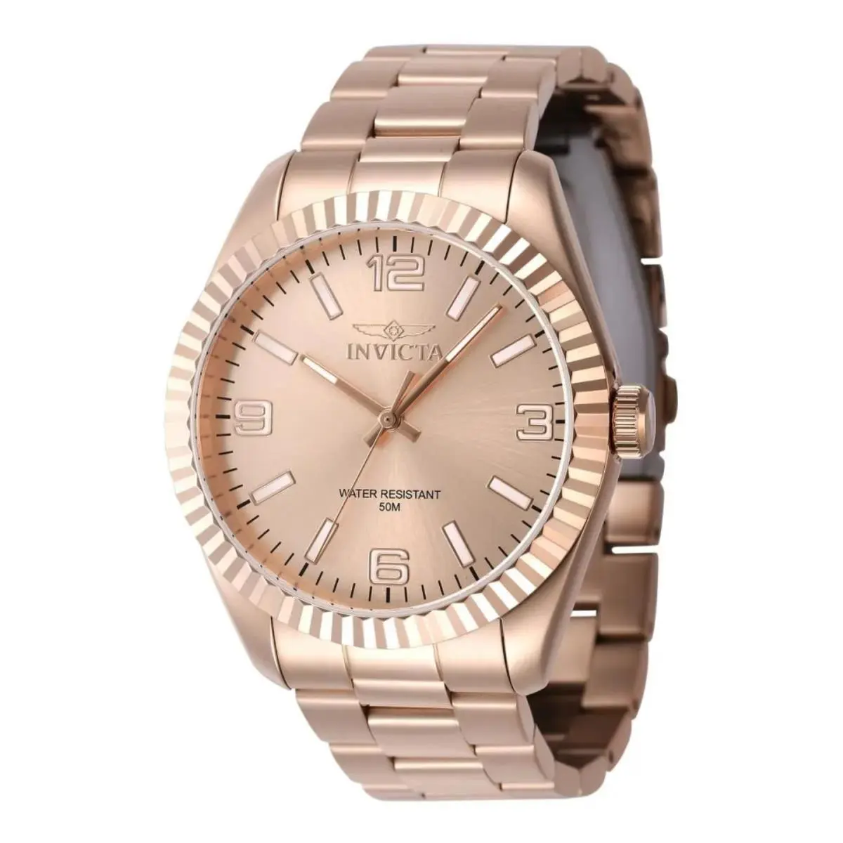Invicta Men`s Watch Specialty Quartz Rose Gold IP Stainless Steel Bracelet 47462