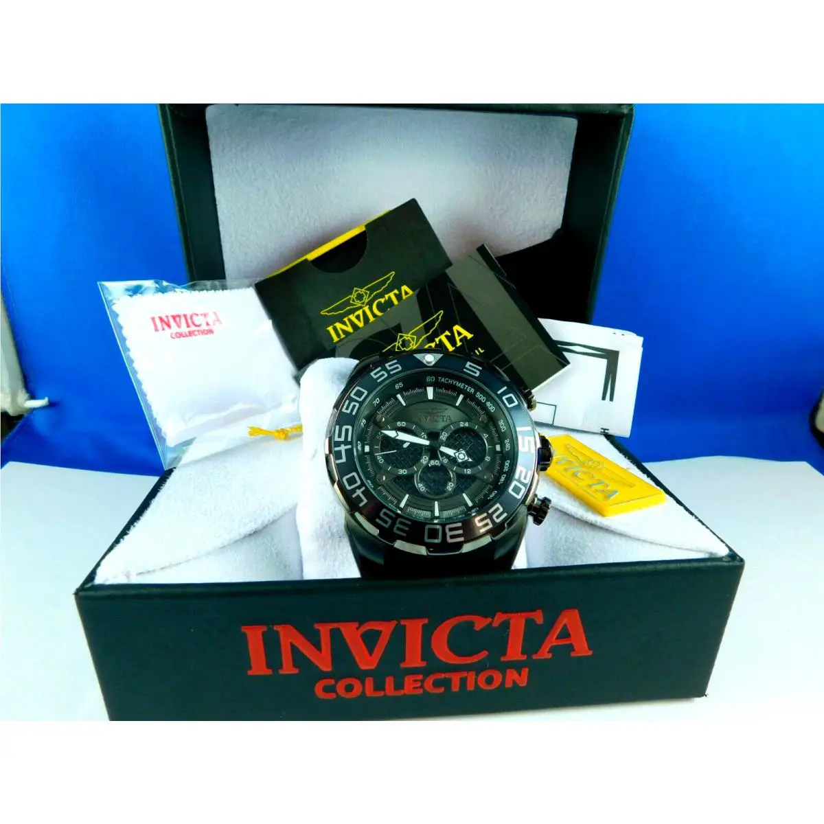 Invicta Speedway Chronograph 26308 Black 50MM Mens Watch W/box