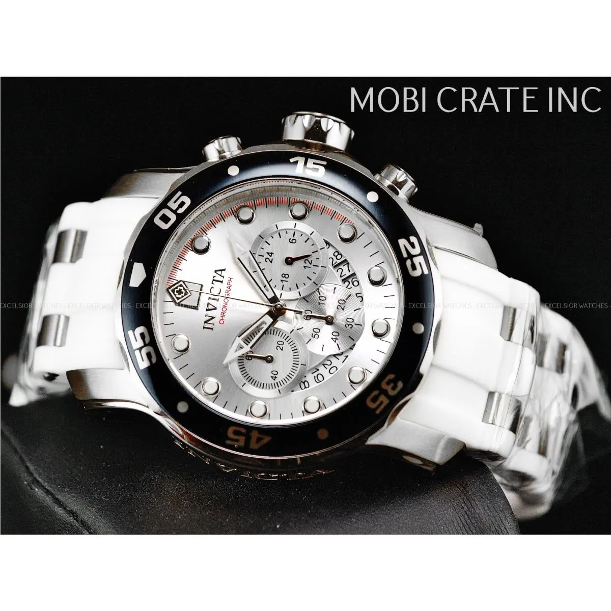 Invicta Pro Diver Chronograph Silver Dial Men`s Watch 20290