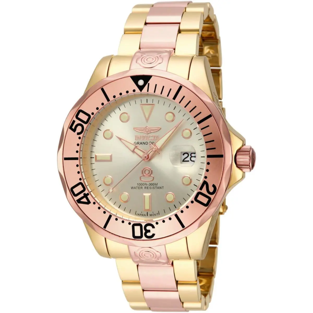 Men`s 16039 Pro Diver Analog Display Japanese Automatic Two Tone Watch by Invicta