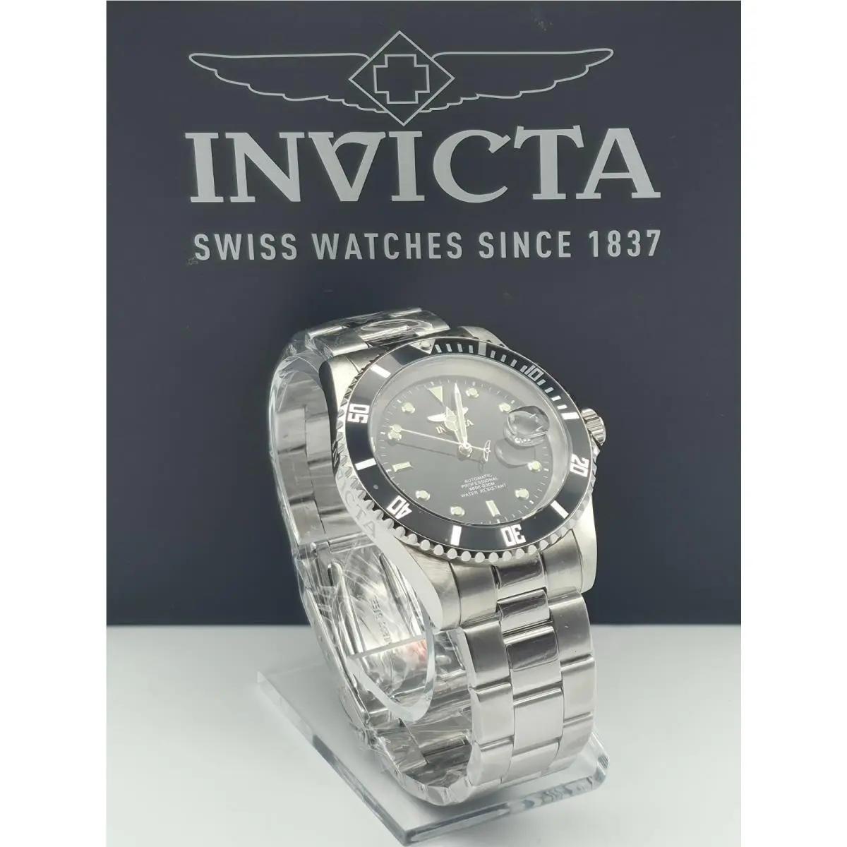 Invicta Men`s Analog Automatic Stainless Steel Strap Black Dial 8926OBXL Watch