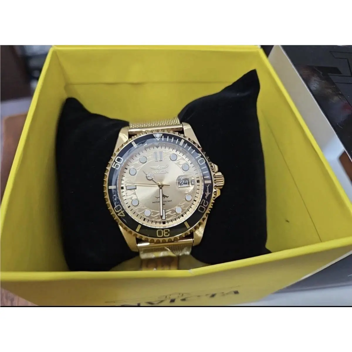 Invicta 47177 Pro Diver Mens Watch 43mm Gold Quartz Wristwatch