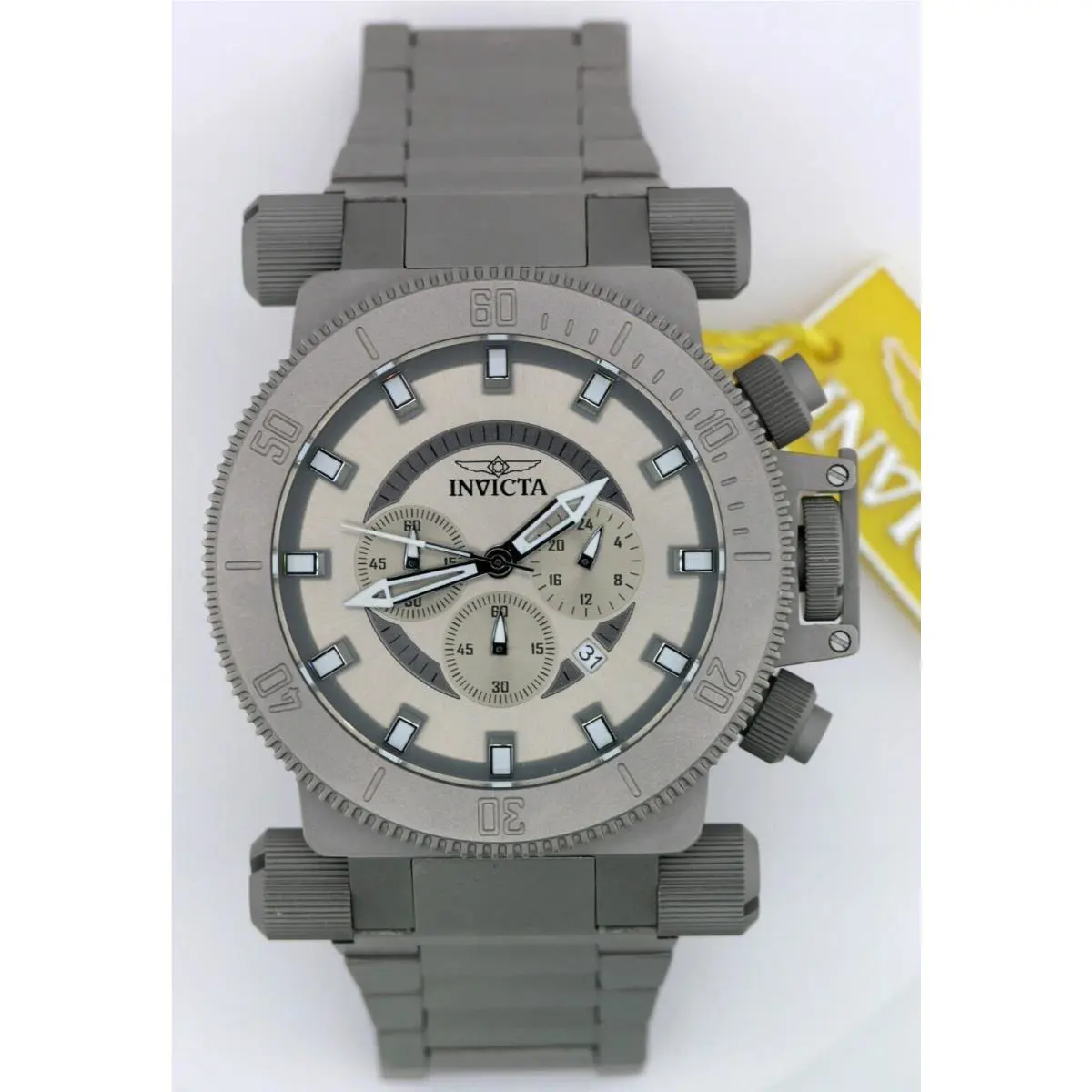 Invicta 48220 Coalition Forces All Titanium Chronograph Turquoise Watch 51MM