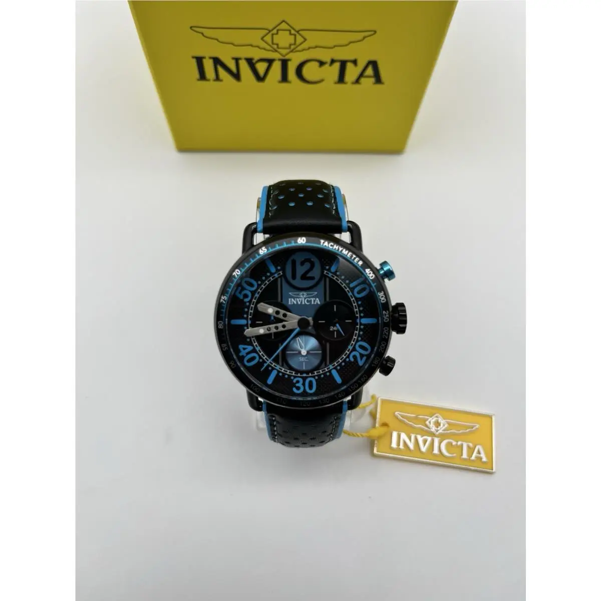 Invicta Racing Vector Men`s Chronograph Quartz Watch 44mm Blue Black