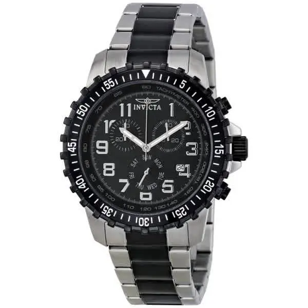 Specialty Men`s Quartz Watch - 45mm - Steel / Black 1326 by Invicta