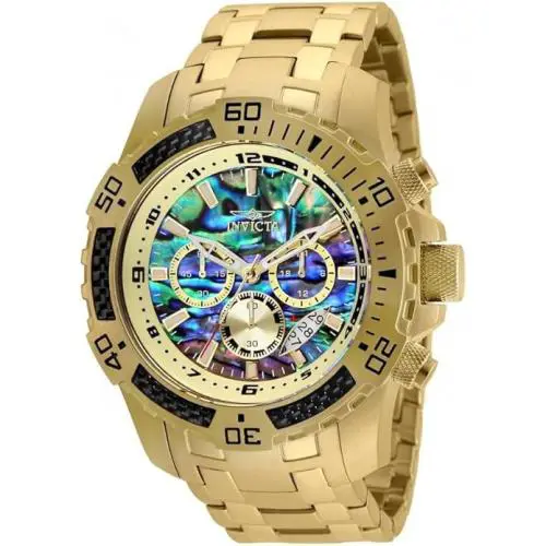 Invicta Men`s Pro Diver Scuba Quartz Watch Gold 25094