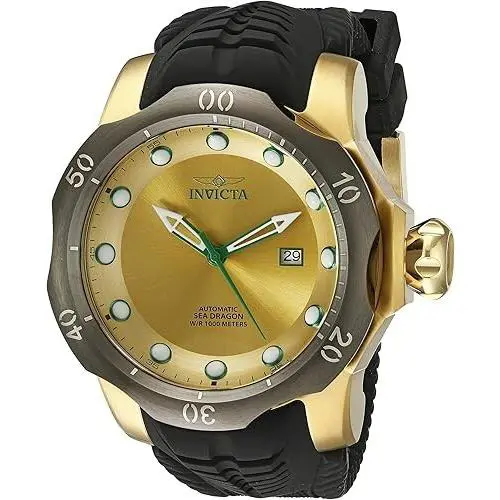 Invicta Men`s 19315 Venom Automatic Black Rubber Strap Watch