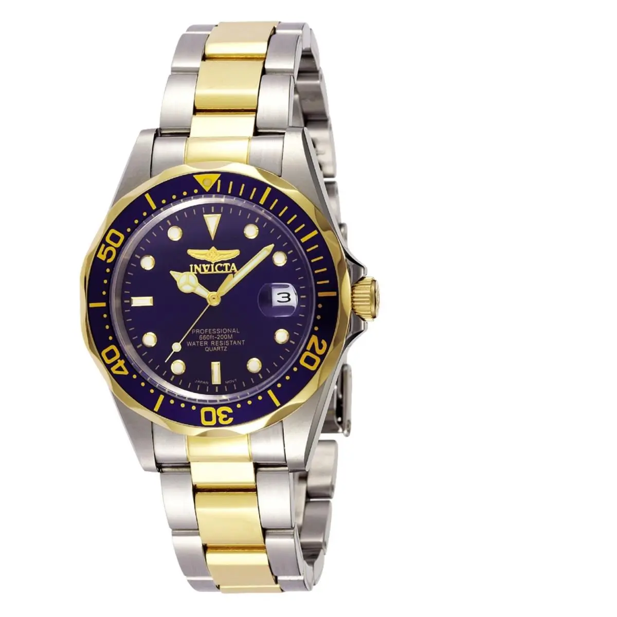Invicta 8935 Men`s Two Tone Blue Dial Pro Diver - Blue