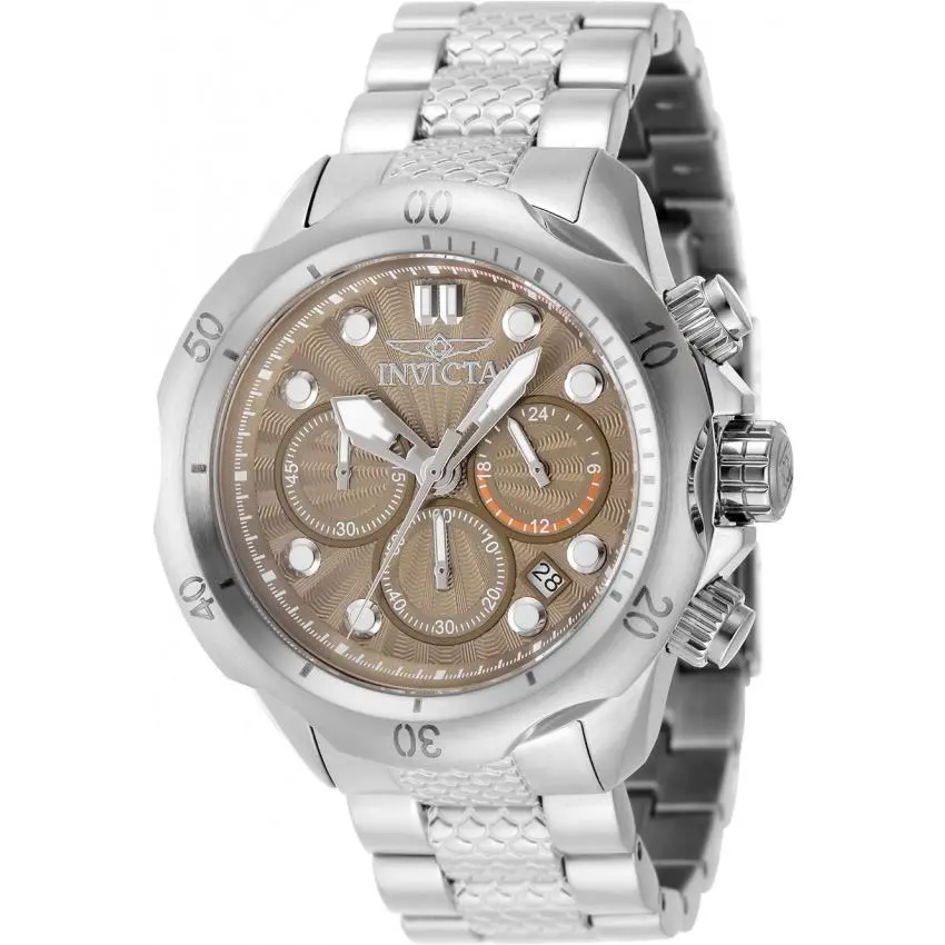 Invicta Racing Chronograph Gmt Quartz Khaki Dial Men`s Watch 47751