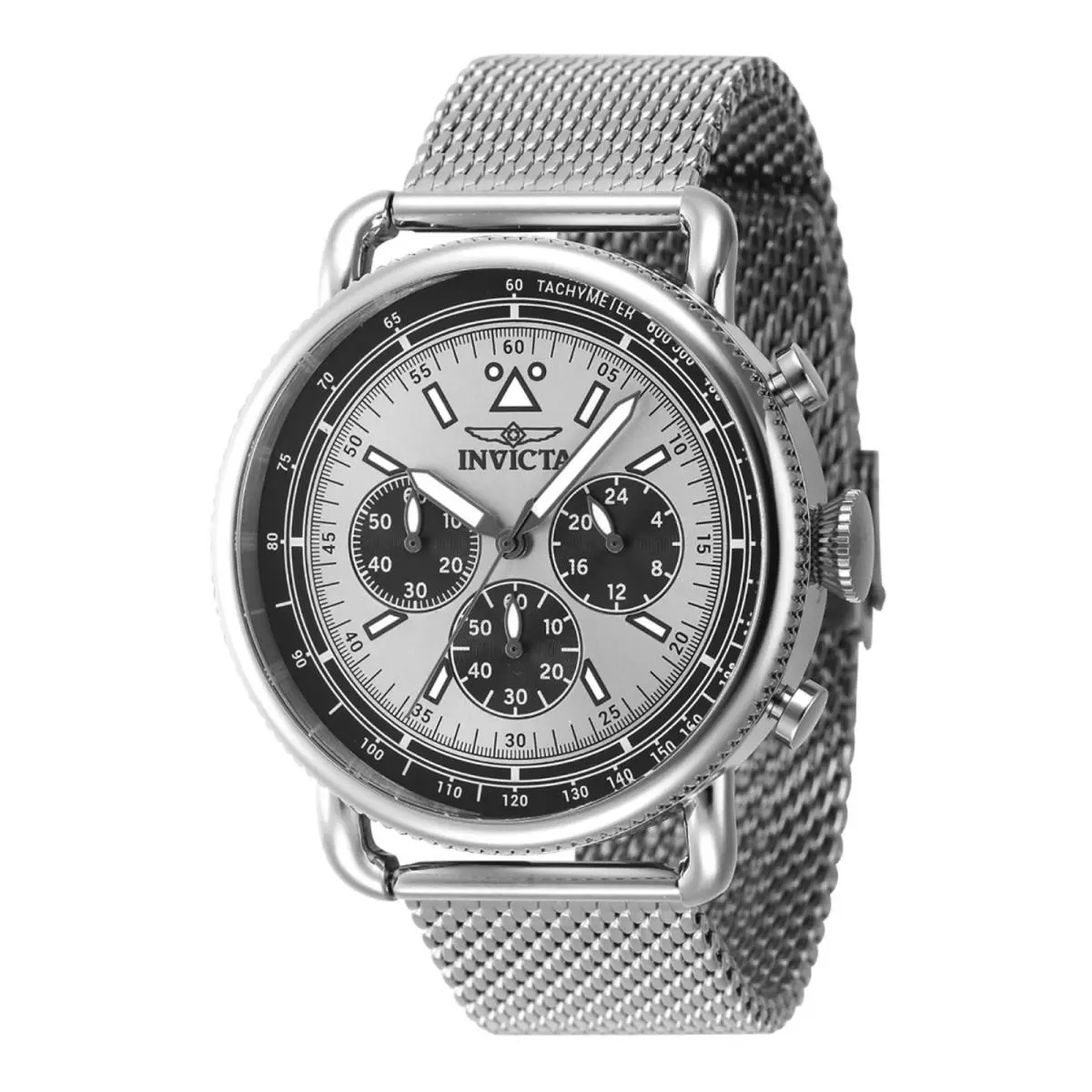 Invicta Speedway Chronograph Men`s Watch Silver Dial Quartz 47357