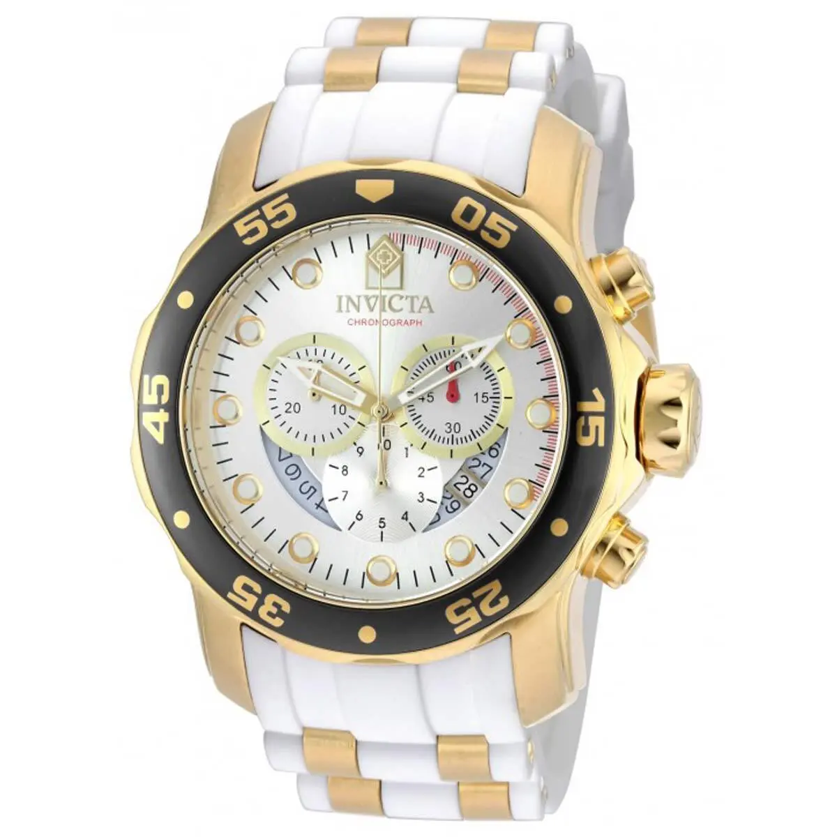 Men`s Watch Pro Diver Black Bezel Steel and Polyurethane Strap 20292 by Invicta