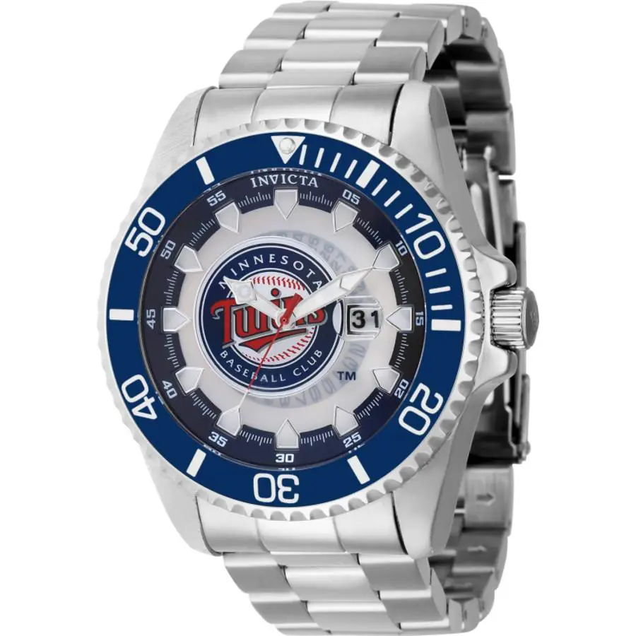 Mlb Minnesota Twins Quartz Men`s Watch 43470 by Invicta