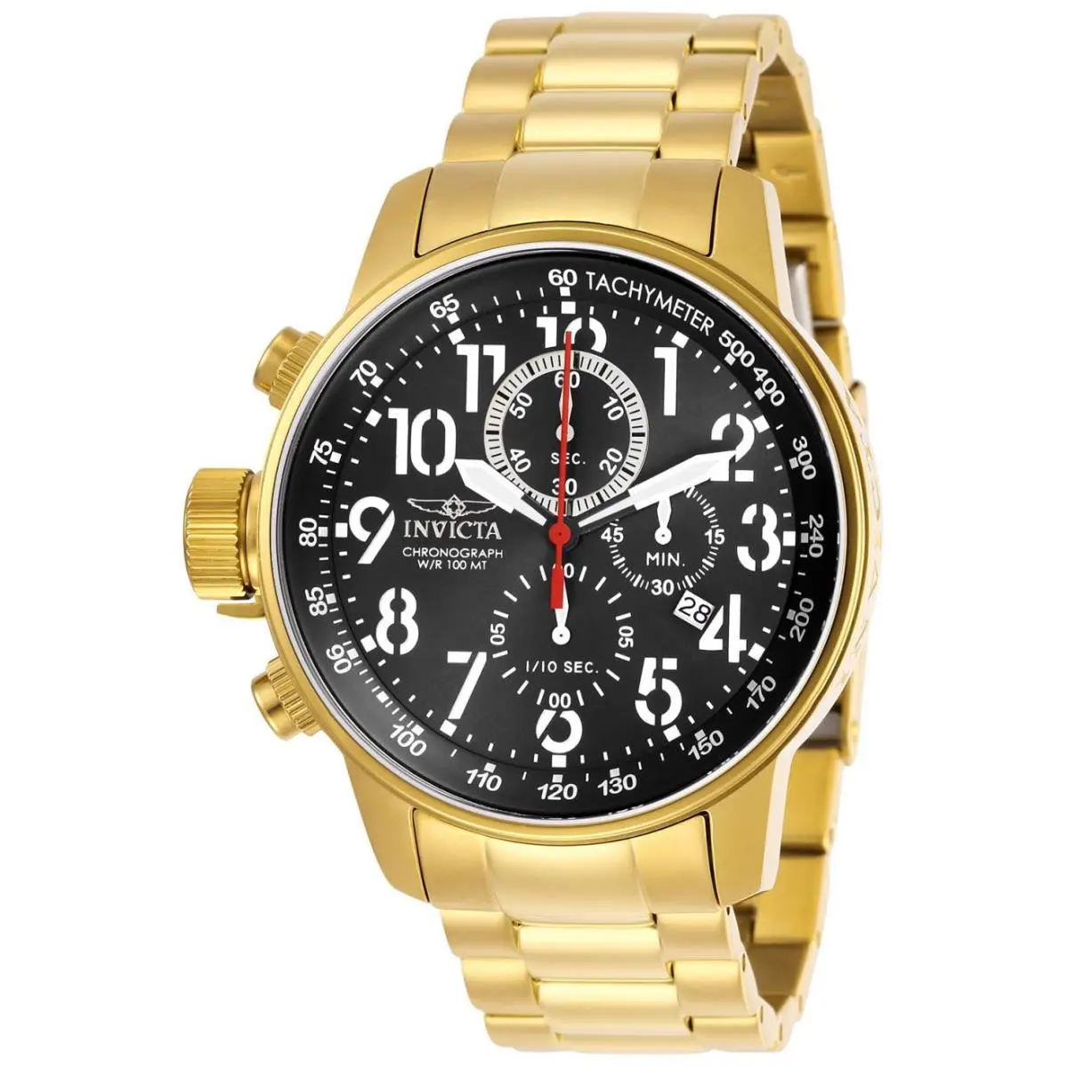 Invicta 28745 Pro Diver Men`s 46mm Black Dial Chronograph Quartz Round Watch