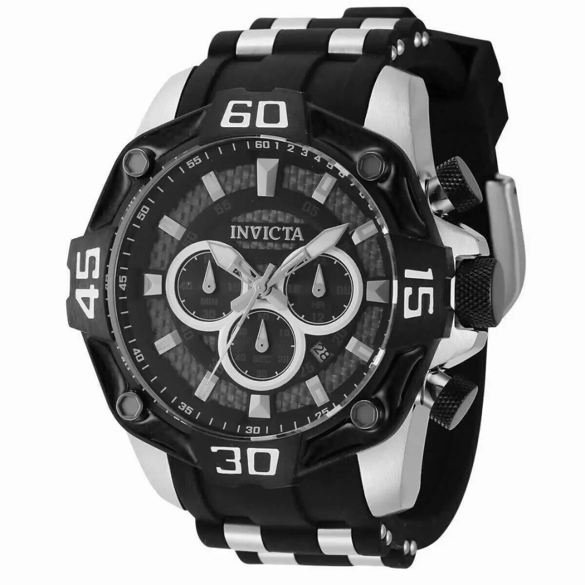 Men`s 44704 Pro Diver Chronograph Carbon Fiber Dial Bezel 100M by Invicta