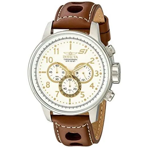 Invicta Men`s 16010 S1 Rally Quartz Multifunction Antique Silver Dial Watch