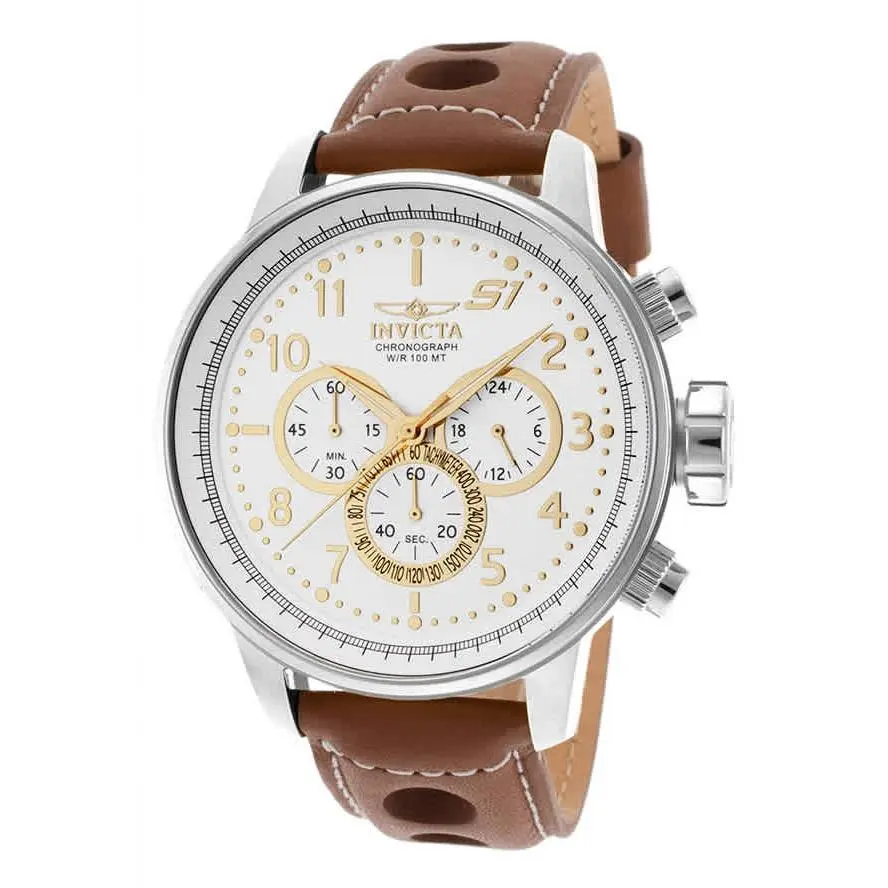 S1 Rally Chronograph White Dial Men`s Watch 16010 by Invicta
