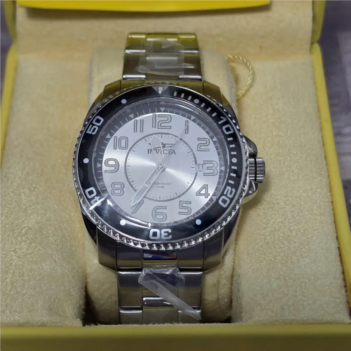 Invicta 16010 Men`s S1 Rally Quartz Chrono Stainless Steel Watch Needs Battery