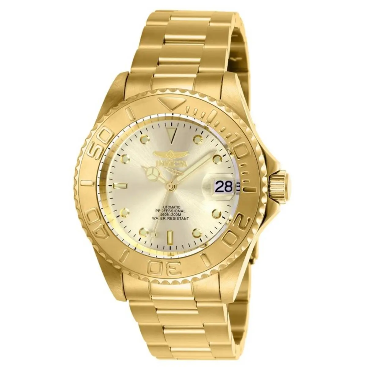 Invicta Men`s 9010 Pro Diver Automatic 3 Hand Champagne Dial Watch