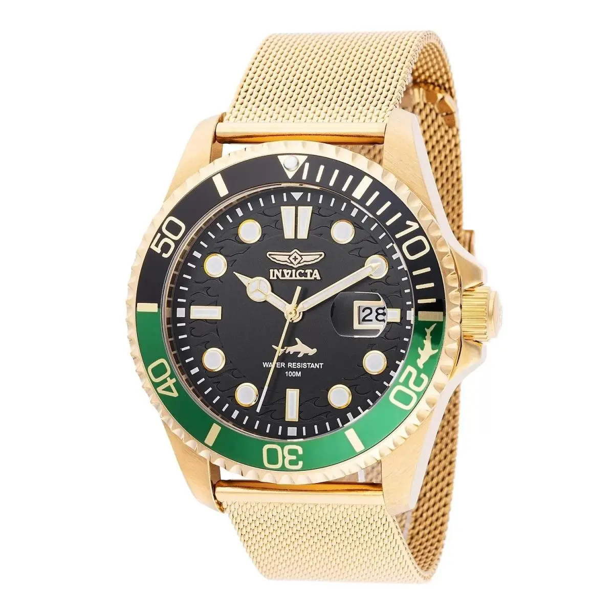 Invicta 47179 Quartz Watch Black Dial Stainless Steel 43mm Men