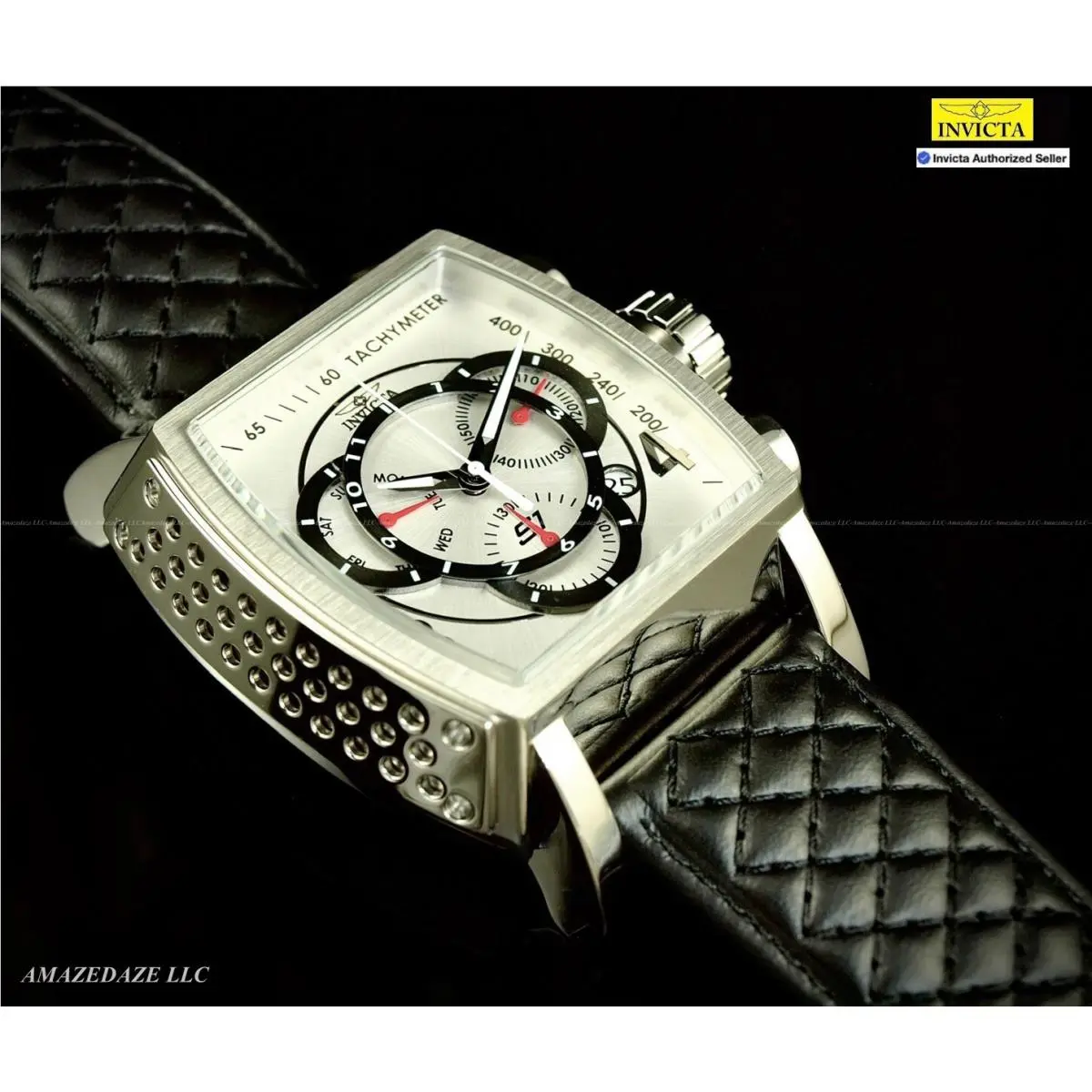 Men 48mm S1 Rally Swiss Z60 Chrono Silver Dial Stainless St. Watch by Invicta