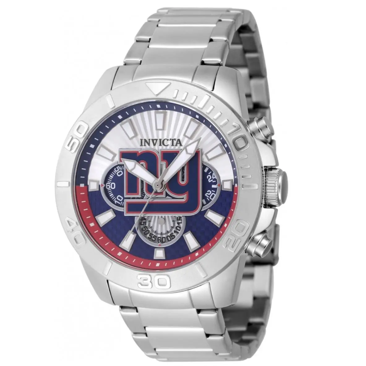 Invicta Nfl York Giants Men`s 45mm Quartz Chronograph Watch 47938