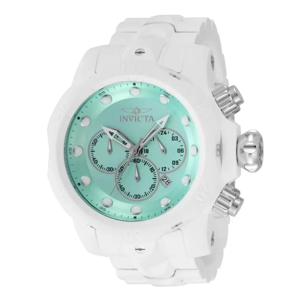 Invicta Venom Phantom Men`s 54mm Turquoise Dial White Chronograph Watch 48222