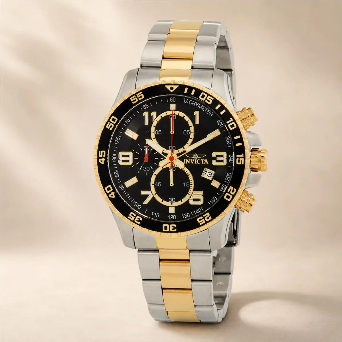 Invicta Specialty Chronograph Black Dial Stainless Steel Men`s Watch 14876