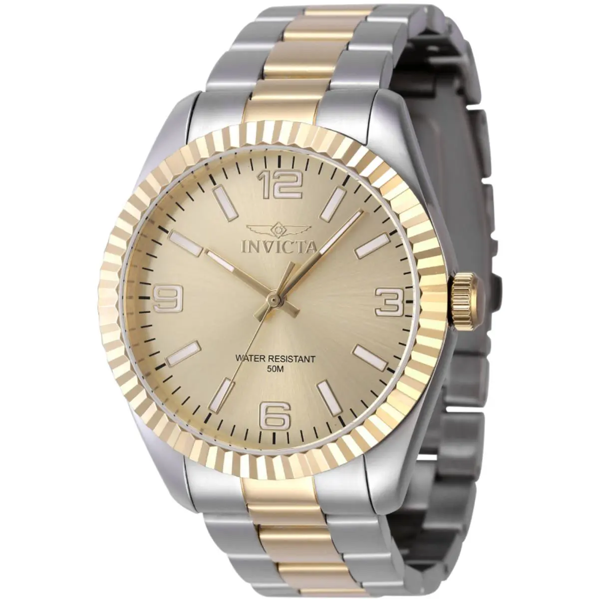 Invicta Men`s Watch Specialty Quartz Gold Tone Dial Two Tone Bracelet 47457