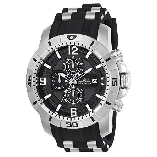 Pro Diver Scuba Men`s Watch - 50mm- Steel/ Black ZG-24962 by Invicta