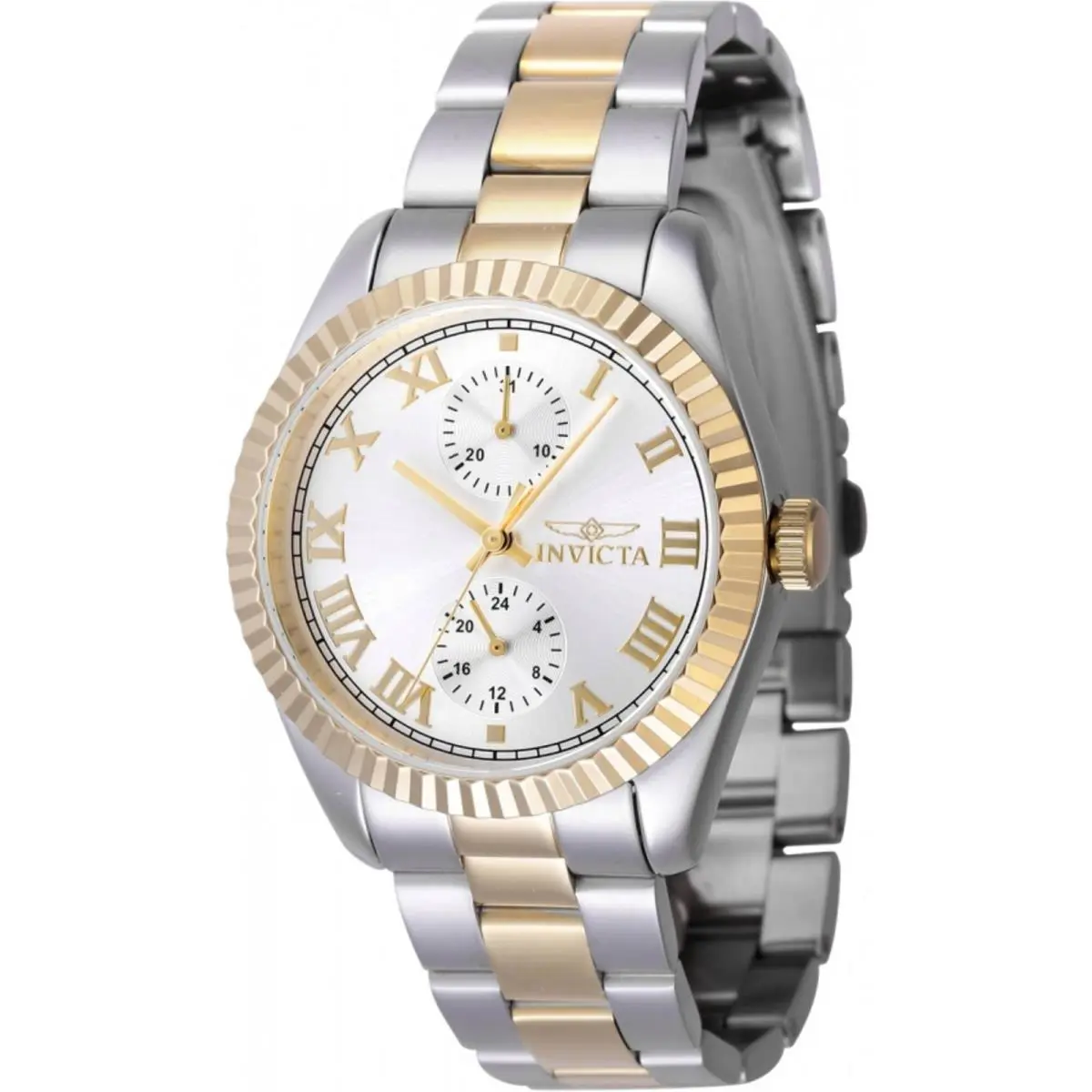 Women`s Watch Specialty Quartz Silver Tone Dial Two Tone Bracelet 47440 by Invicta