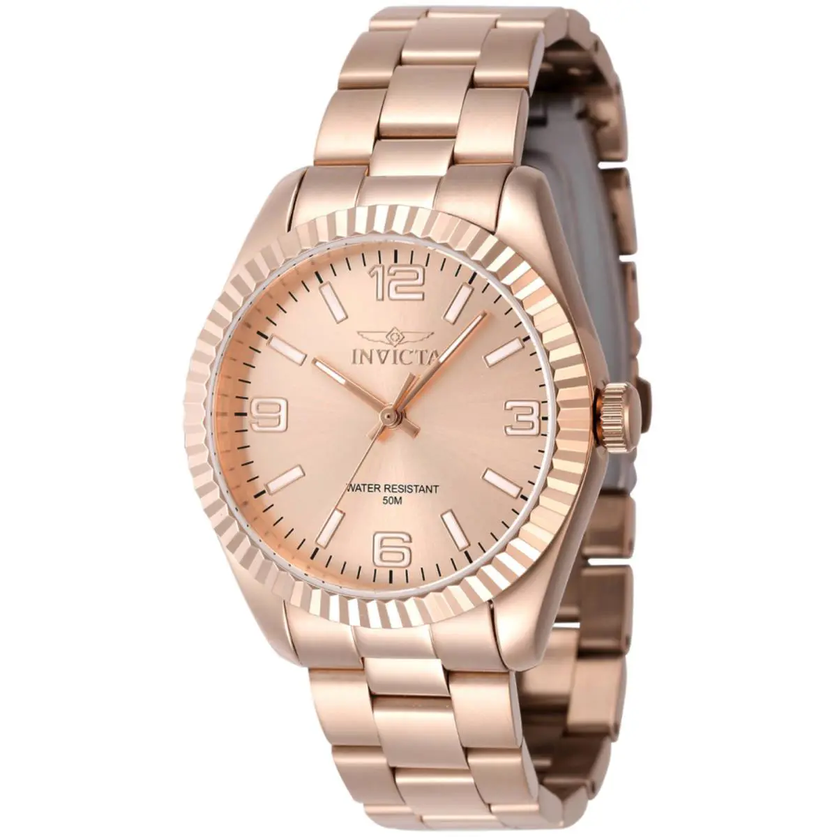 Women`s Watch Specialty Rose Gold IP Stainless Steel Bracelet 47477 by Invicta
